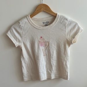 Brandy Melville Angel Cupcake baby tee